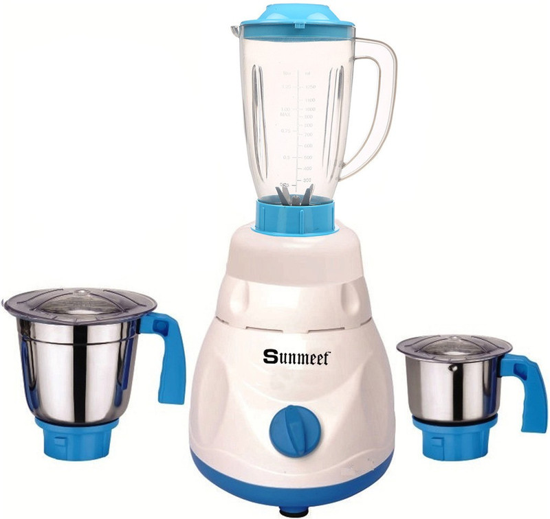 Sunmeet ABS Body MGJ-WFJ16-34 600 W Mixer Grinder(Multicolor, 3 Jars)