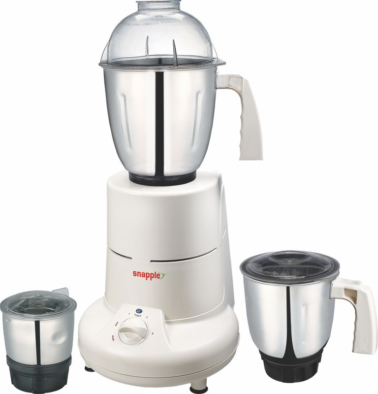 Snapple Special 750 W Mixer Grinder(White, 3 Jars)