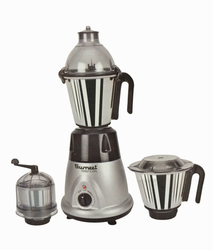 Sunmeet Domestic Plus 2015 750 W Mixer Grinder(Silver, 3 Jars)