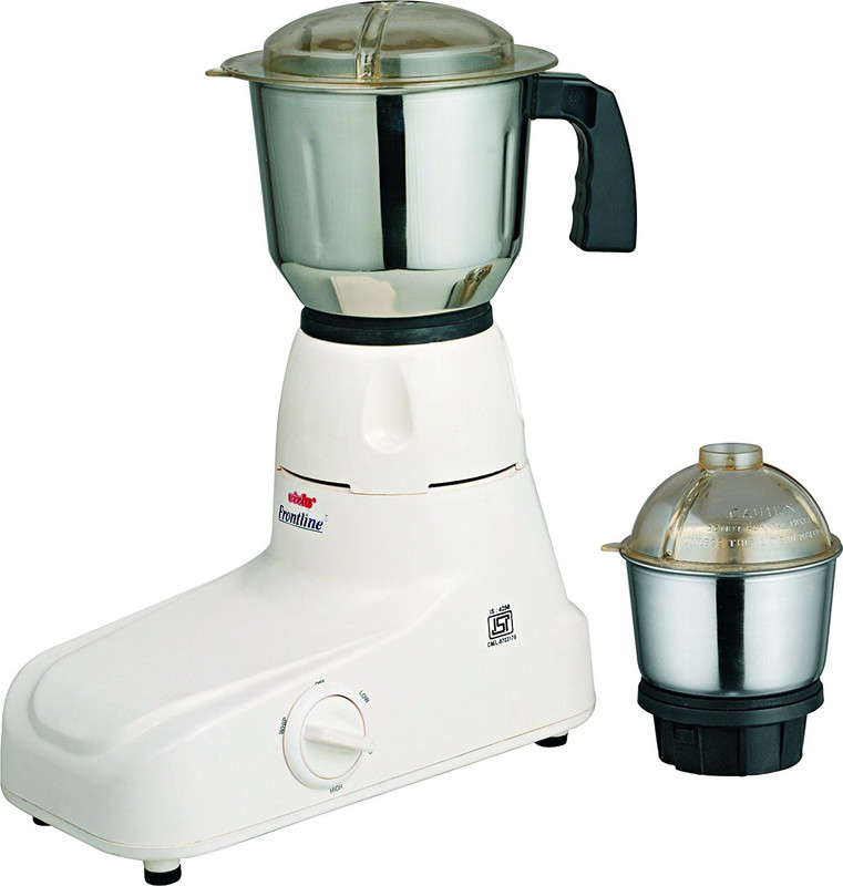 Vizla Frontline VF 3 Mini Fighter 350 W Mixer Grinder(White, Blue, 2 Jars) Vizla Frontline VF 3 Mini Fighter 350 W Mixer Grinder(White, Blue, 2 Jars)