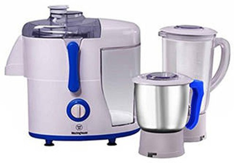 Westinghouse JX 4 WKJMGSW500 500 W Juicer Mixer Grinder(White, Blue, 2 Jars)