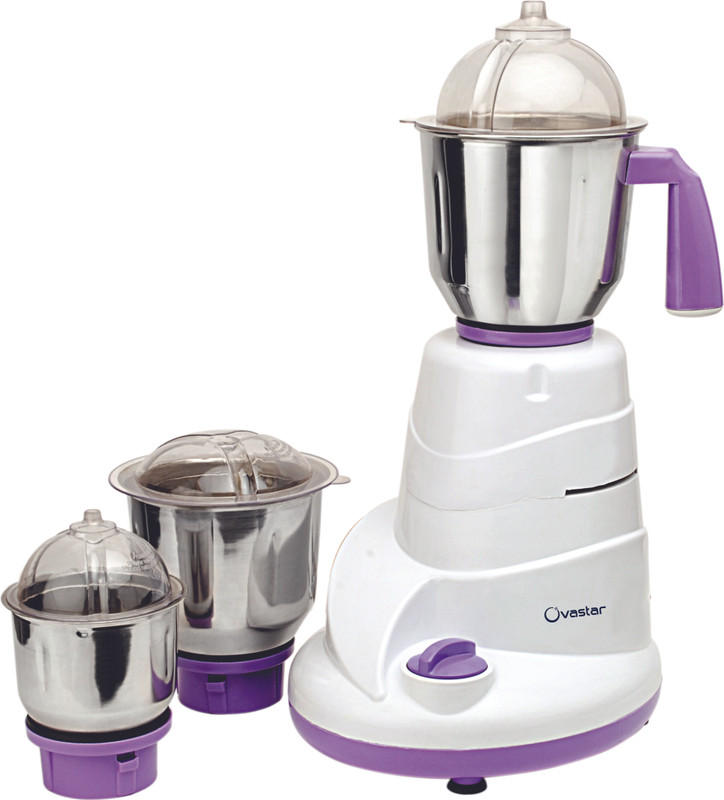 Ovastar OWMG - 2634 500 W Mixer Grinder(Purple, White, 3 Jars) Ovastar OWMG - 2634 500 W Mixer Grinder(Purple, White, 3 Jars)