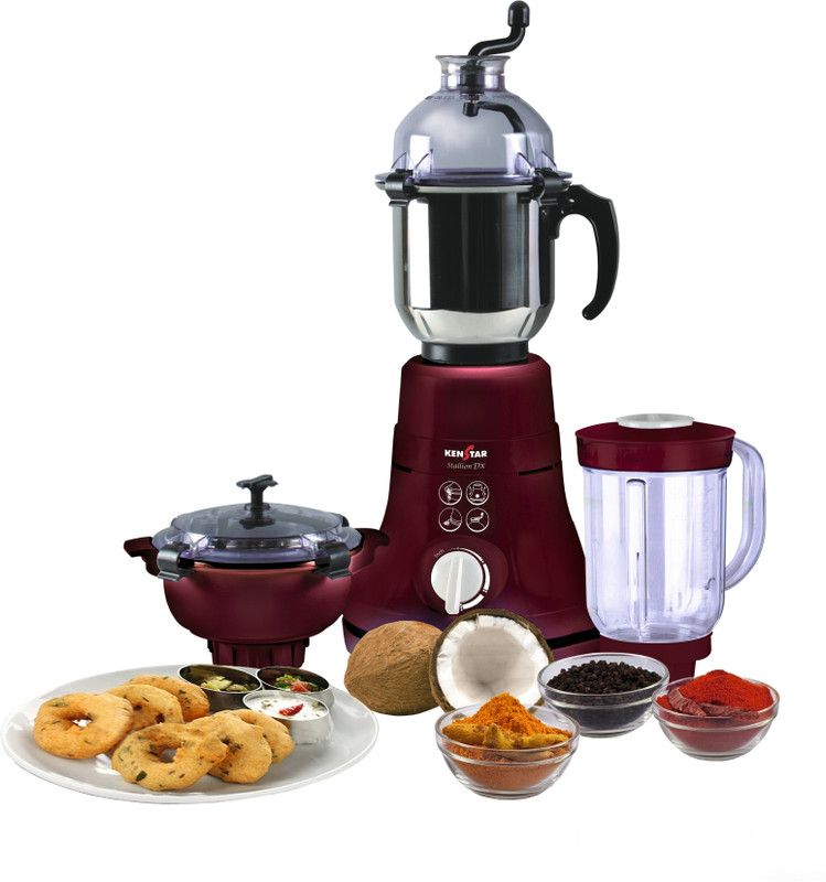 Kenstar KMD60M3P-DBF 600 W Mixer Grinder(3 Jars)