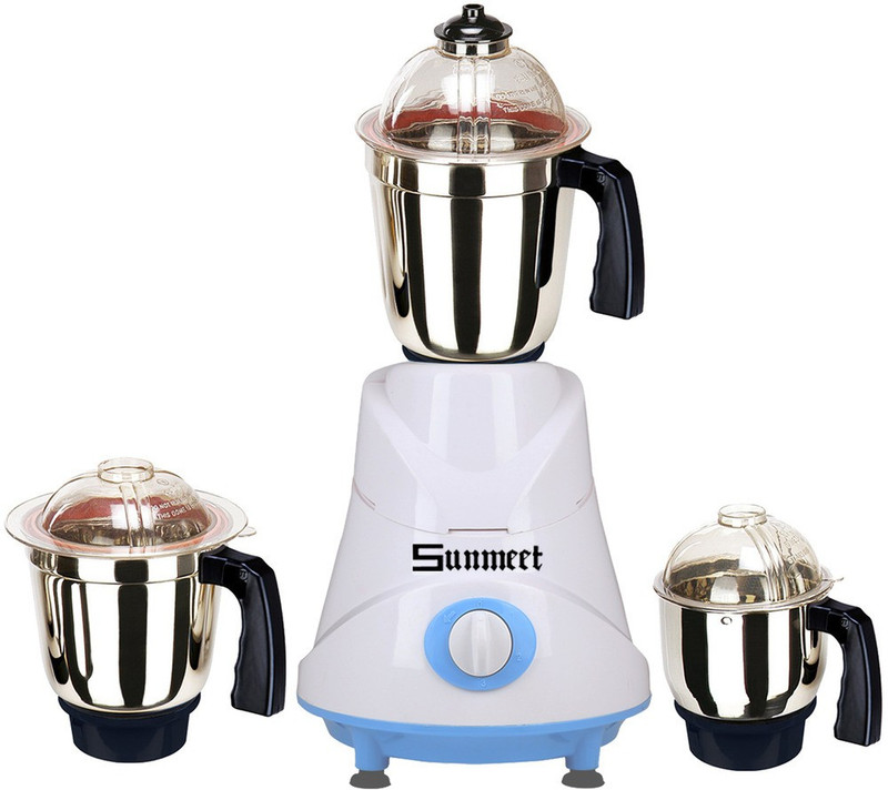 Sunmeet NEW_Combo_MG_218 Combo Pack of 3 Jars with 1 White Blender Without Attachment free SM-218 1000 W Mixer Grinder(Black, 3 Jars)