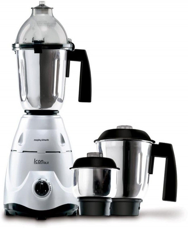 Morphy Richards Delux 750 W Mixer Grinder(Silver,Black, 3 Jars) Morphy Richards Delux 750 W Mixer Grinder(Silver,Black, 3 Jars)