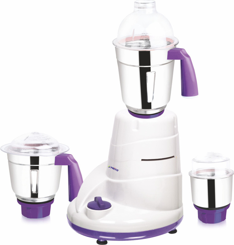 Frito FIMG 1511 600 W Mixer Grinder(White & Purple, 3 Jars)