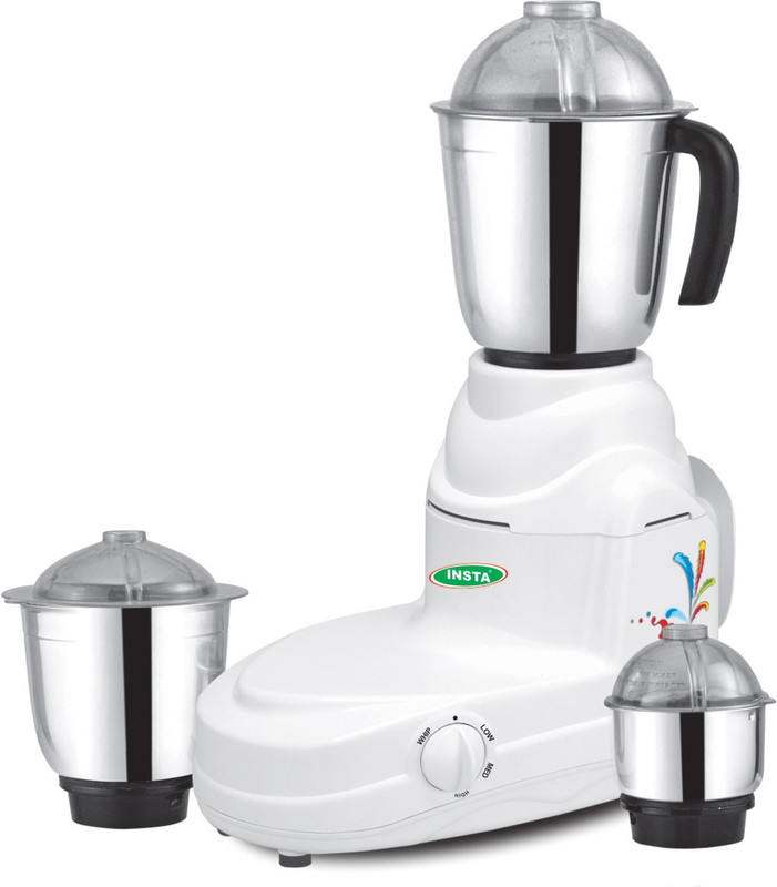 Insta 3 Jar Apple 450 W Mixer Grinder(Multicolor, 3 Jars)