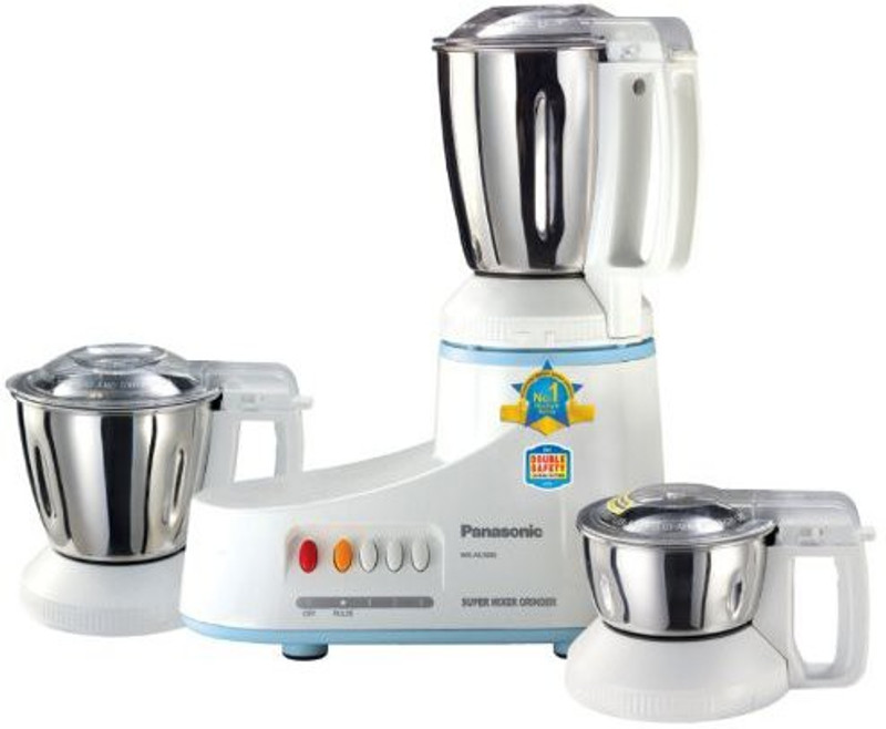 Panasonic Super Mixer Grinder MX-AC300S 550 W Mixer Grinder(White, 3 Jars)