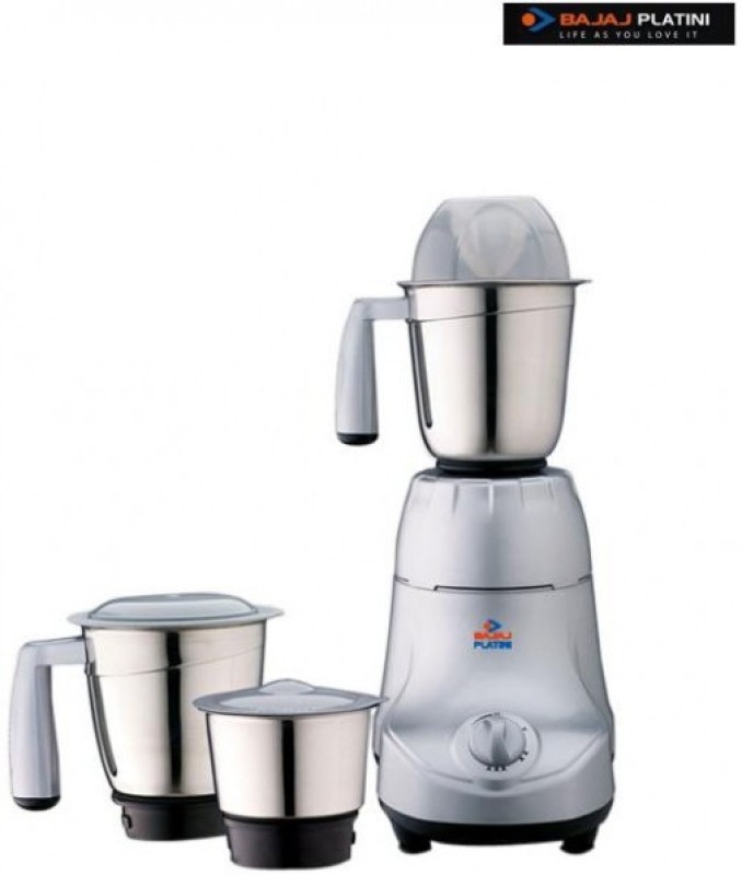 Bajaj PX 71 M Platini 550 W Mixer Grinder(White, 3 Jars)