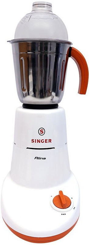 Singer Alina 500 W Mixer Grinder(White, 3 Jars)