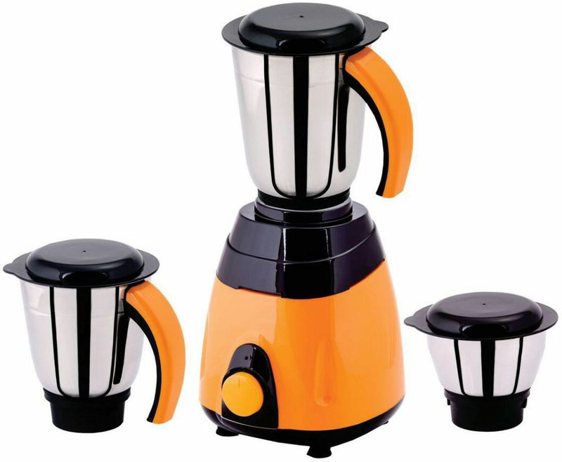 Libra MG0 3 jar Mixer grinder with ISI Approval &650 watt Motor 650 W Mixer Grinder(Black, Orange, 3 Jars) Libra MG0 3 jar Mixer grinder with ISI Approval &650 watt Motor 650 W Mixer Grinder(Black, Orange, 3 Jars)