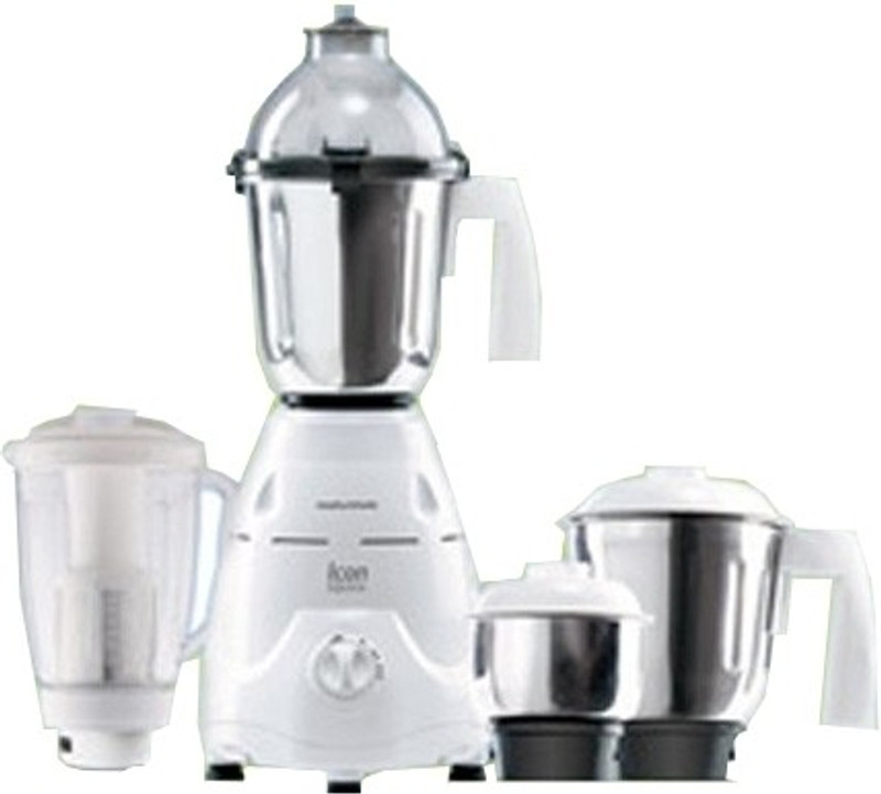 Morphy Richards Icon Supreme - 750 W Icon Supreme 750 W Mixer Grinder(White, 4 Jars)