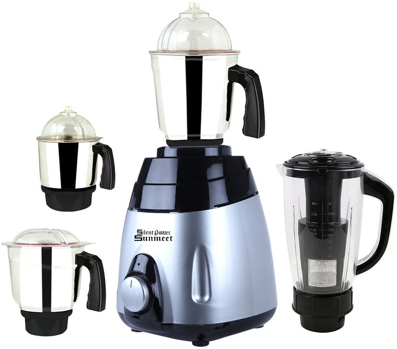 SilentPowerSunmeet ABS Body MGJ 2017-54 1000 W Mixer Grinder(Multicolor, 4 Jars)
