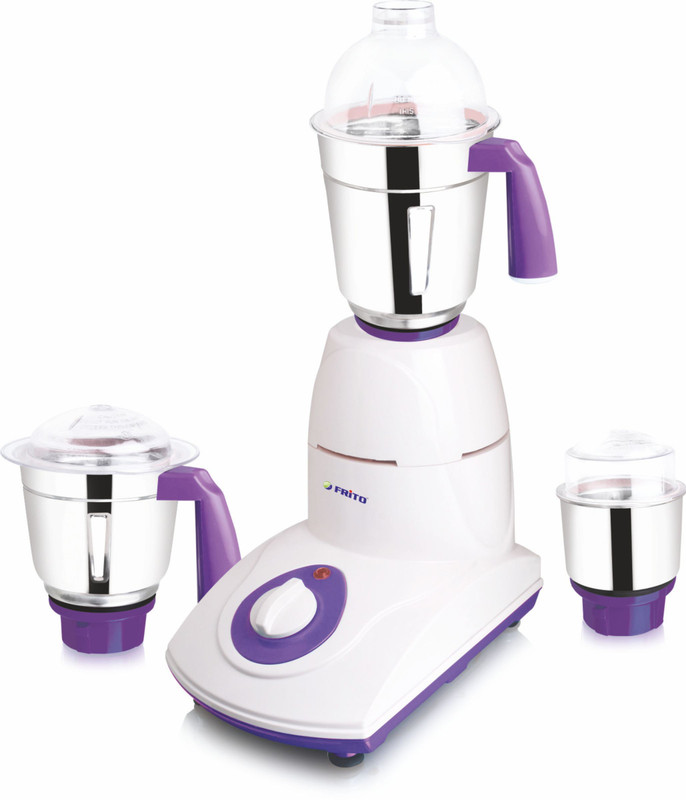 Frito FIMG 1513 600 W Mixer Grinder(White & Purple, 3 Jars)