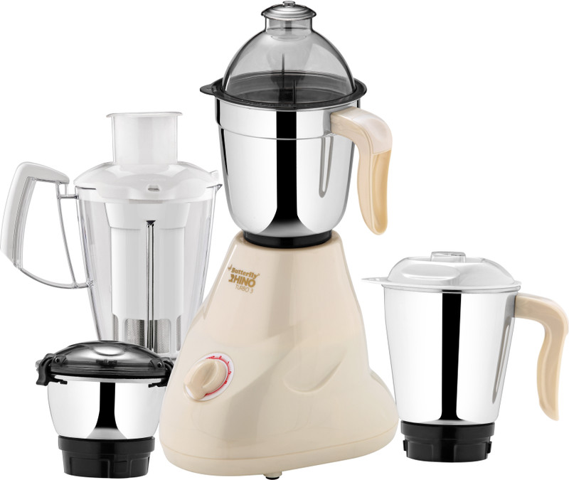 Butterfly Rhino Turbo 4 600 W Juicer Mixer Grinder(4 Jars)
