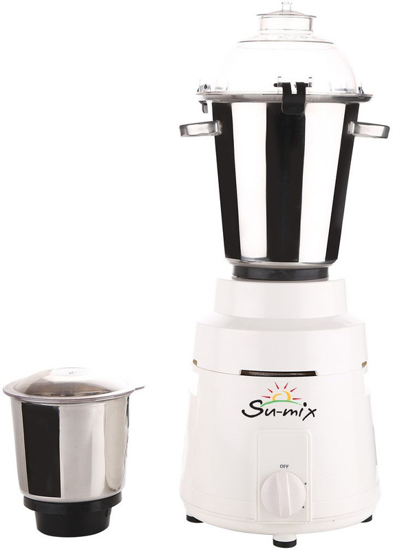 Su-Mix Smix_COMR_WOF_MA17 Smix_COMR_1200Watts_MA17 1200 W Mixer Grinder(White, 2 Jars) Su-Mix Smix_COMR_WOF_MA17 Smix_COMR_1200Watts_MA17 1200 W Mixer Grinder(White, 2 Jars)