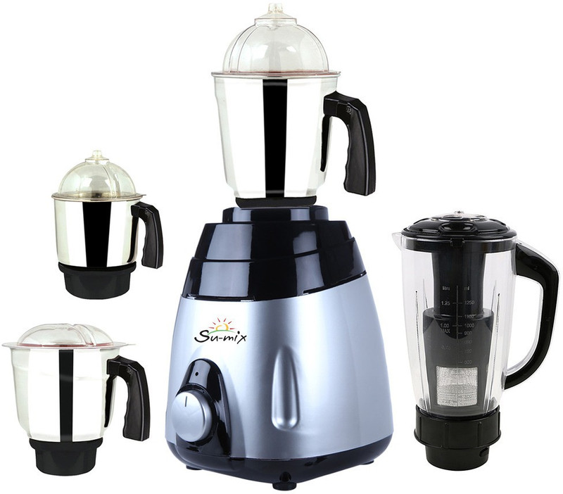Su-mix ABS Body MGJ 2017-34 750 W Mixer Grinder(Multicolor, 4 Jars) Su-mix ABS Body MGJ 2017-34 750 W Mixer Grinder(Multicolor, 4 Jars)