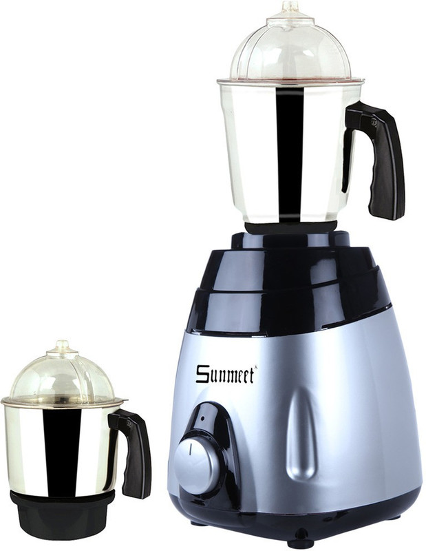 Sunmeet ABS Body MGJ 2017-8 600 W Mixer Grinder(Multicolor, 2 Jars)
