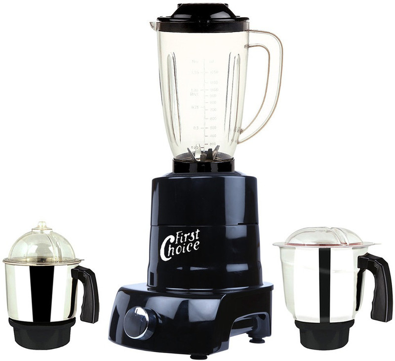 Firstchoice MA MGJ WOF 2017-97 MA ABS Body MGJ WOF 2017-97 750 W Juicer Mixer Grinder(Black, 3 Jars)