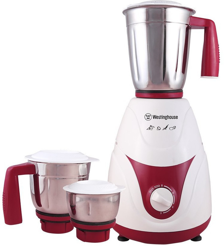 Westinghouse MX75WM3A-DR 750 W Mixer Grinder(Multicolor, 3 Jars)