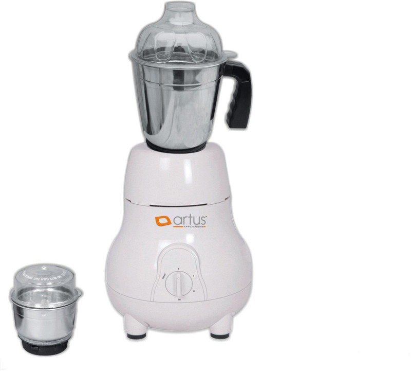Artus Atom 450 W Mixer Grinder(White, 2 Jars)