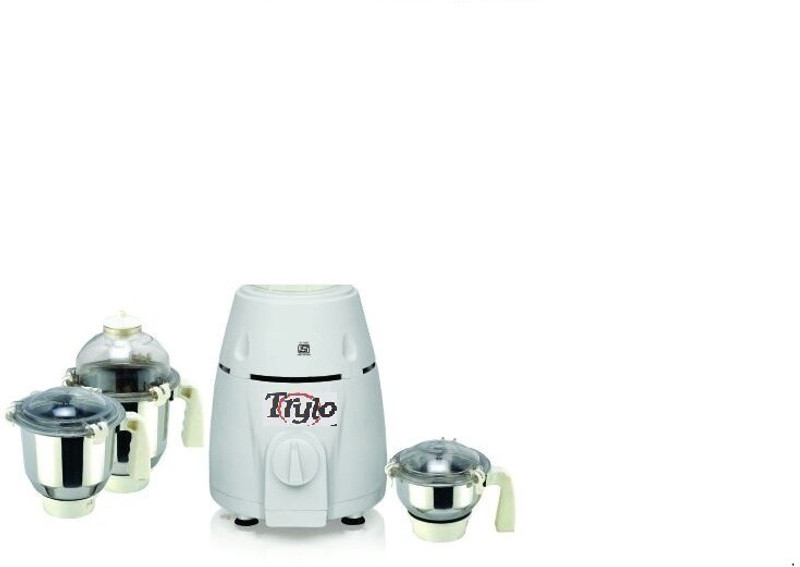 Trylo TR003 Gobbler 750 W Mixer Grinder(White, 3 Jars) Trylo TR003 Gobbler 750 W Mixer Grinder(White, 3 Jars)