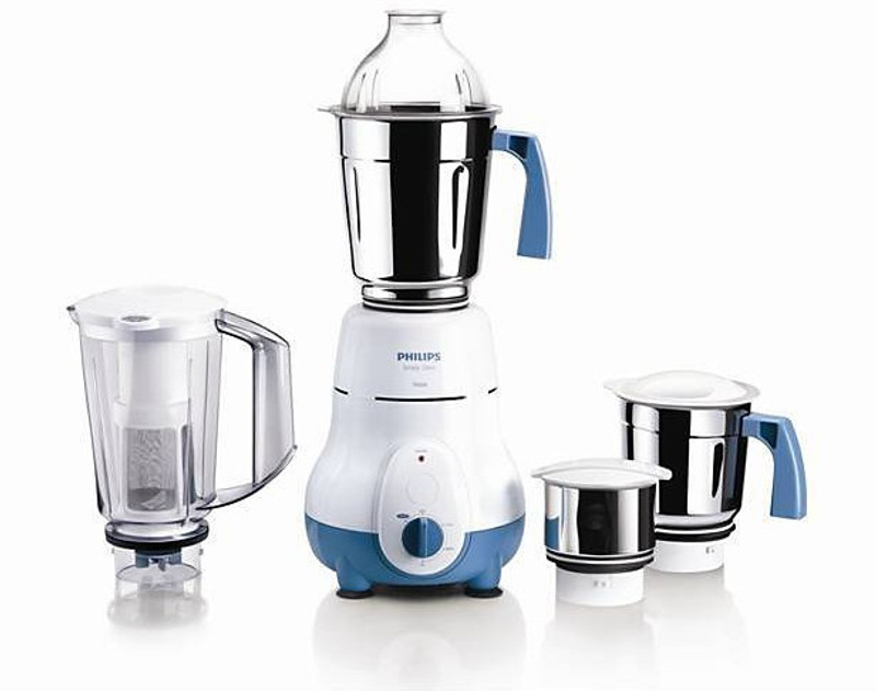 Philips JX 4 Hl1645/00 750 W Mixer Grinder(White, Blue, 4 Jars)