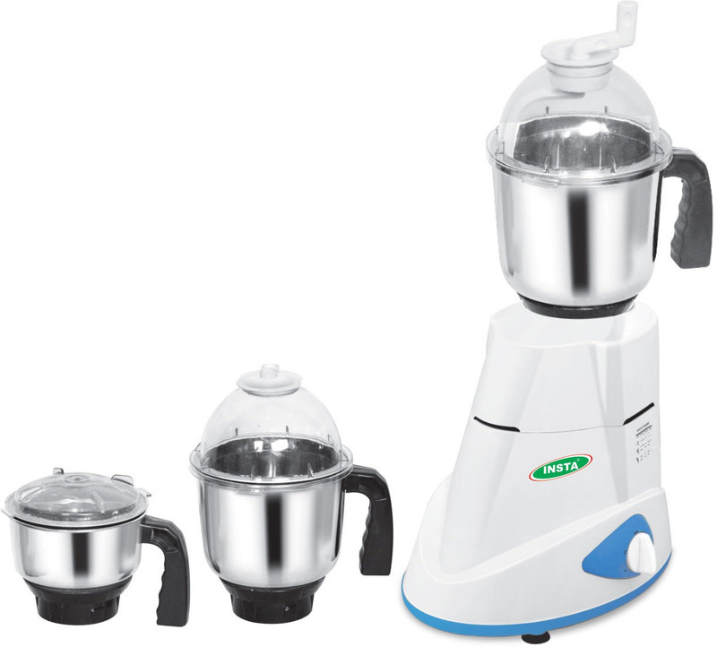 Insta 3 Jar Hunk 650 W Mixer Grinder(Multicolor, 3 Jars)