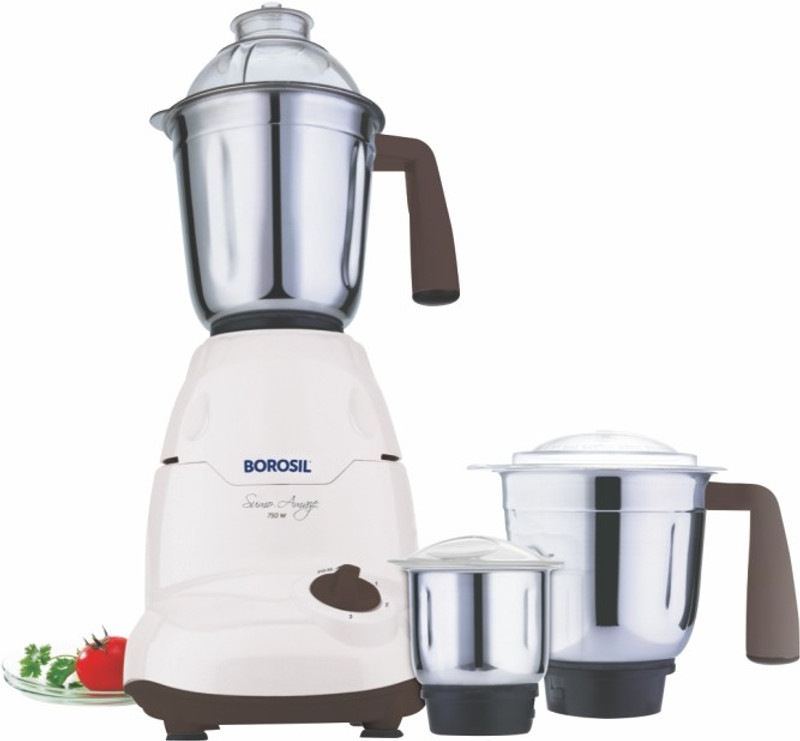 Borosil Sumo Amaze 750 W Mixer Grinder(White, 3 Jars)