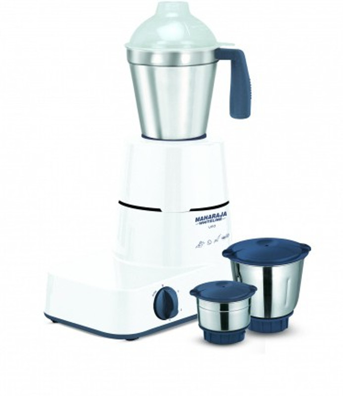 Maharaja Whiteline MX-140 Uno 500 W Mixer Grinder(Mystic Blue, 3 Jars)