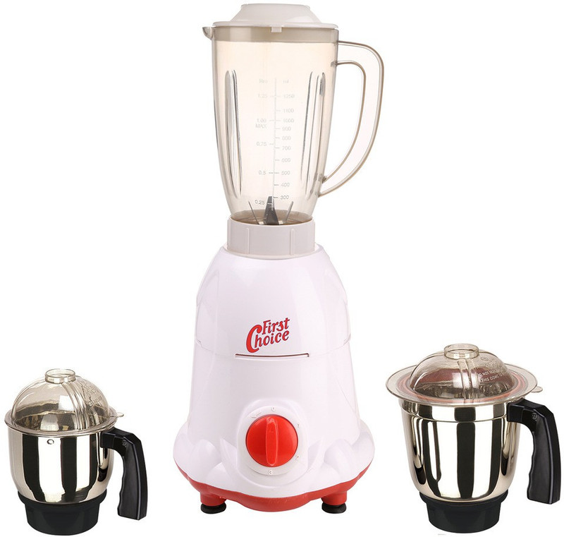 First Choice ABS Body MGJ-WFJ16-104 1000 W Mixer Grinder(Multicolor, 3 Jars)