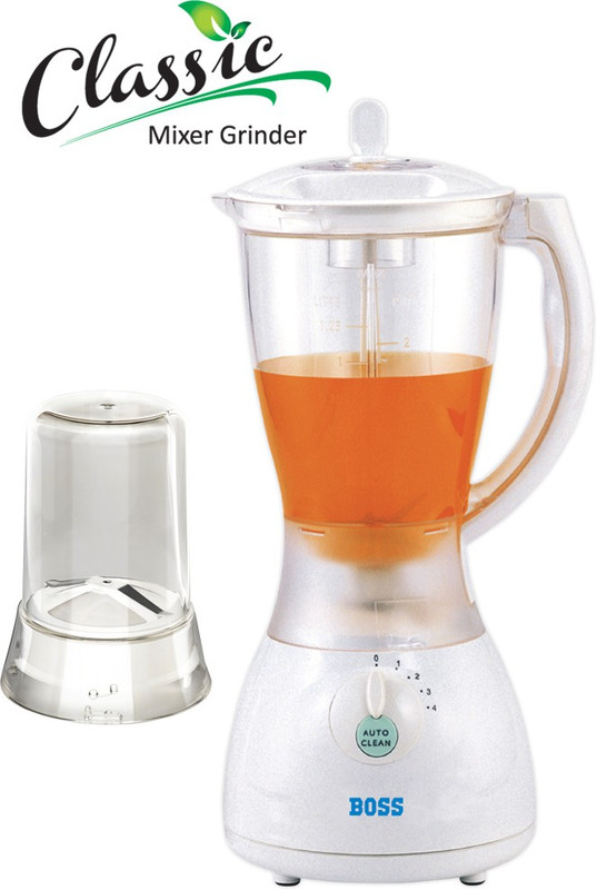 Boss B228 Classic 750 W Juicer Mixer Grinder(White, 2 Jars) Boss B228 Classic 750 W Juicer Mixer Grinder(White, 2 Jars)