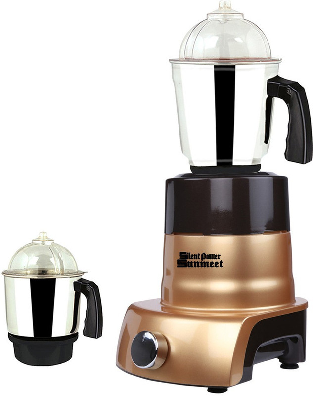 SilentPowerSunmeet MA MGJ 2017-118 MA ABS Body MGJ 2017-118 600 W Mixer Grinder(Gold, 2 Jars)