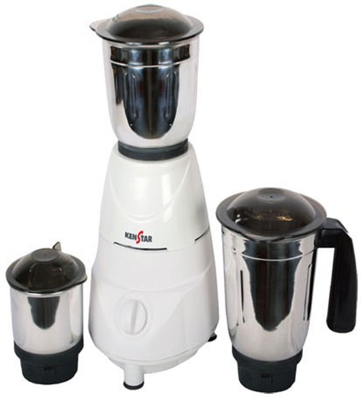 Kenstar XYLO KMG50W3S DBF 500 W Juicer Mixer Grinder(White, 3 Jars)