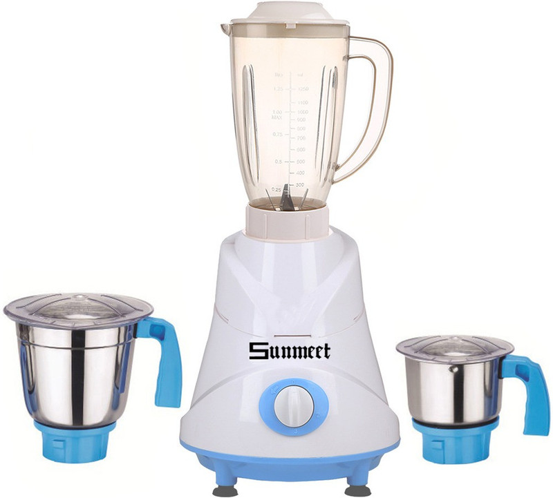 Sunmeet ABS Body MGJ-WFJ16-69 750 W Mixer Grinder(Multicolor, 3 Jars)