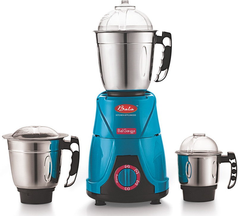 Bala balganga 650 W Mixer Grinder(Blue, 3 Jars)