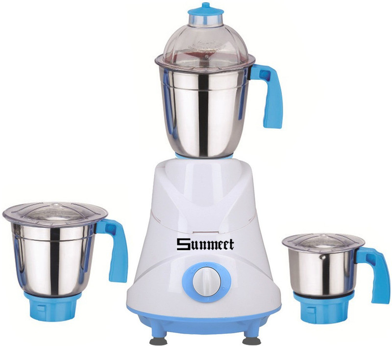 Sunmeet NEW_Combo_MG_219 Combo Pack of 3 Jars with 1 White Blender Without Attachment free SM-219 1000 W Mixer Grinder(Blue, 3 Jars)