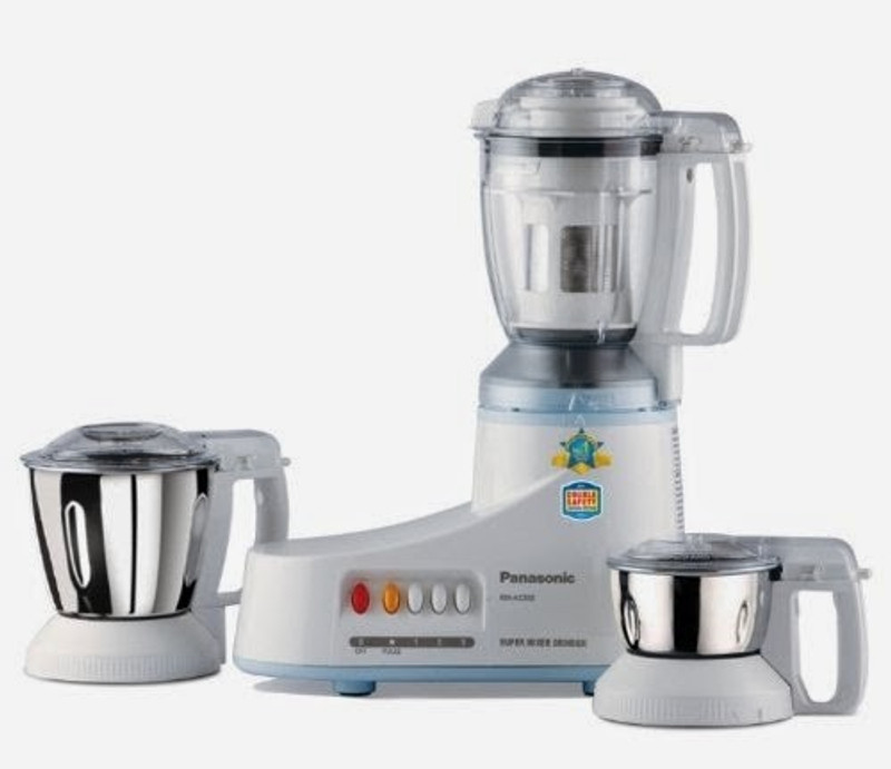 Panasonic MX-AC350 550 W Mixer Grinder(White, 3 Jars)