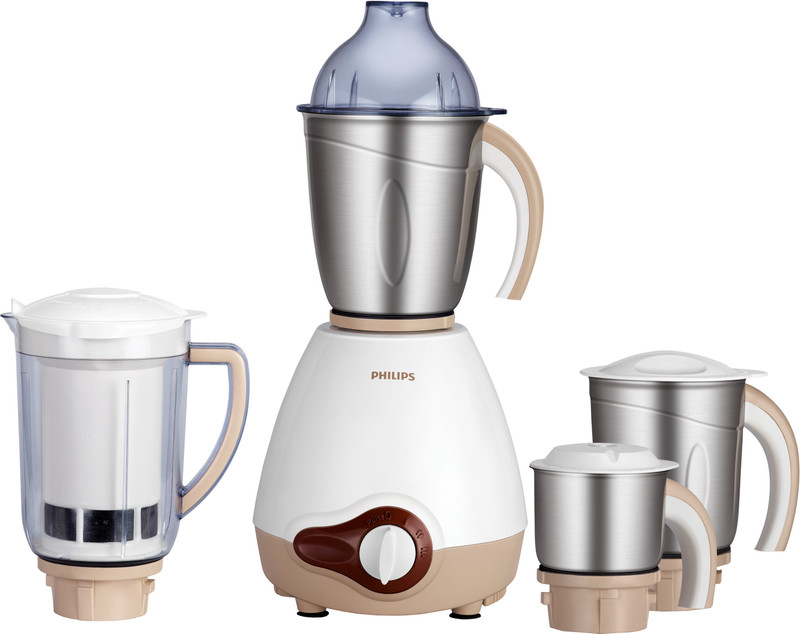 Philips HL 1646/01 600 W Mixer Grinder(Silver, Brown, 4 Jars)
