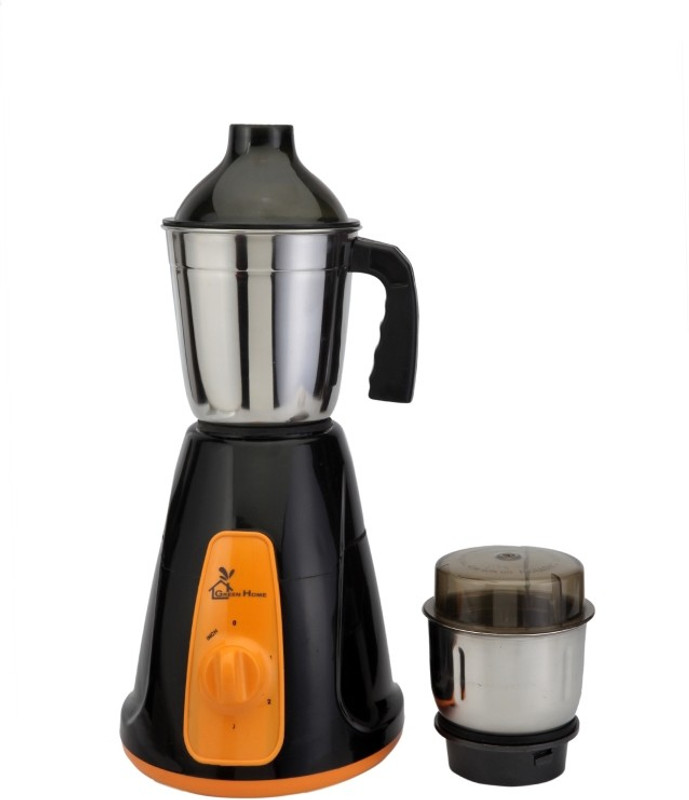 Green Home GH5001 Aqua 500 W Mixer Grinder(White, Black, Orange, 2 Jars)