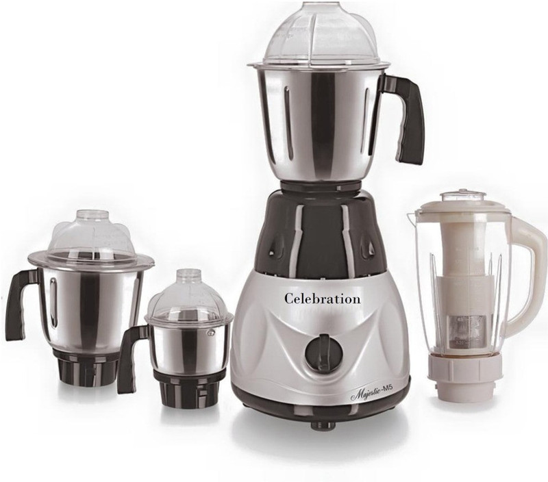 Celebration MG16 33 Celeb 600 Mrfmetallic 600 W Mixer Grinder(Metallic, 4 Jars)