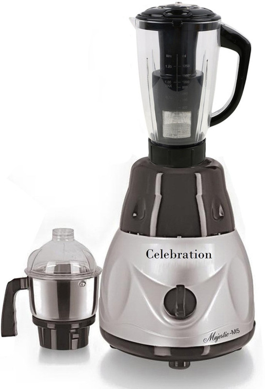 Celebration New_MGJ-696 Latest Jar attachments of chutney & juicer jarType-3 600 W Juicer Mixer Grinder(Multicolor, 2 Jars)
