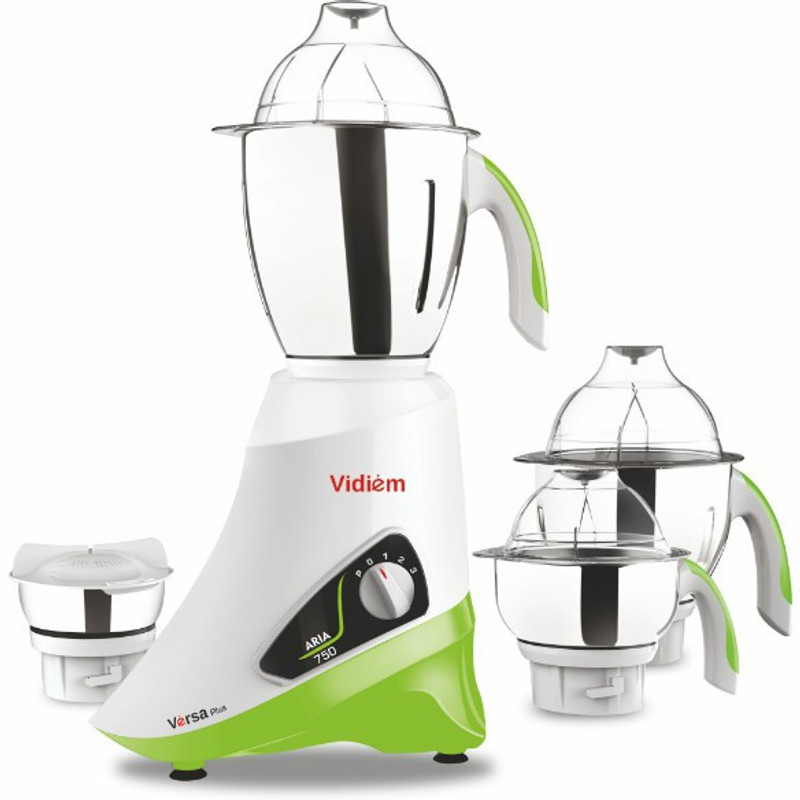 Vidiem Mixer Grinder Versa Plus 750 W Mixer Grinder(Green, 4 Jars) Vidiem Mixer Grinder Versa Plus 750 W Mixer Grinder(Green, 4 Jars)