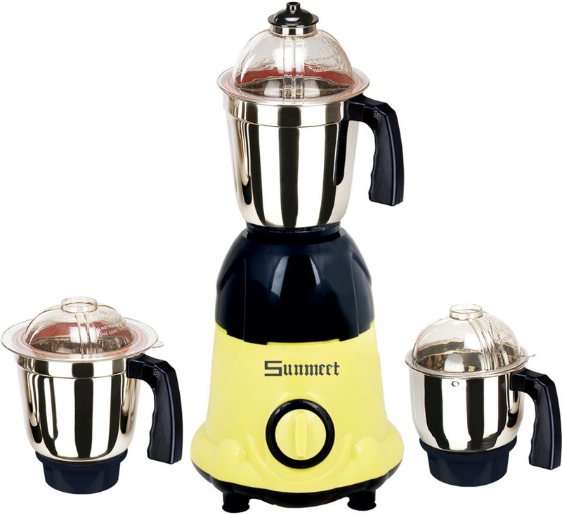Sunmeet MG16 58 SM 750 ArwaYellowBlack 750 W Mixer Grinder(Yellow, 3 Jars)