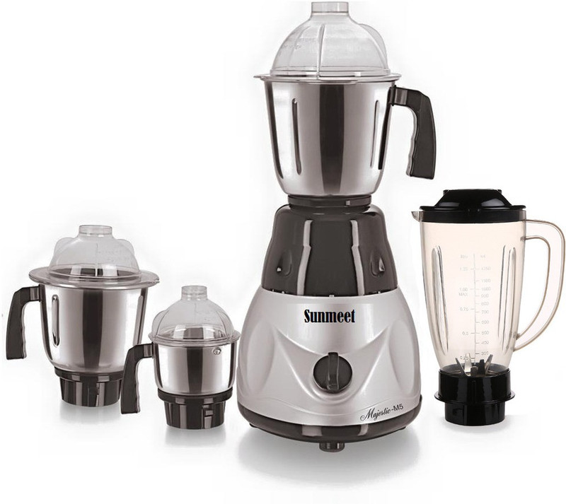 Sunmeet ABS Body MG16-WFJ 1000 W Juicer Mixer Grinder(Multicolor, 4 Jars)