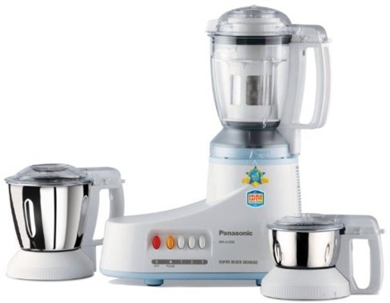Panasonic MX-AC350 3-Jar Super 550 W Juicer Mixer Grinder(White, 3 Jars)