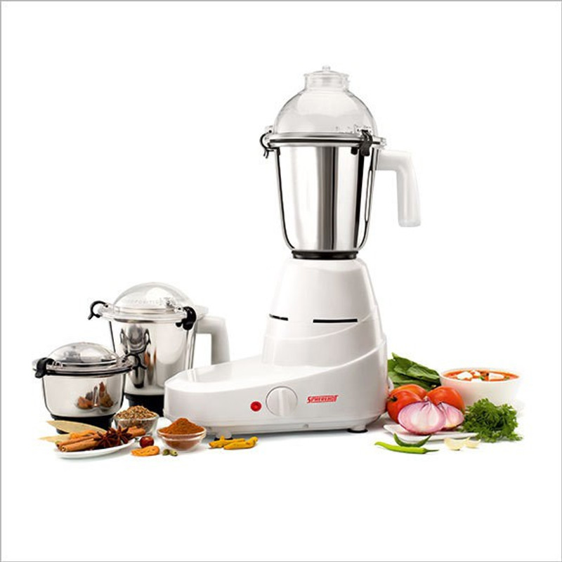 Spherehot Spherehot 750w Mixer Grinder - MXL 21 750 W Mixer Grinder(White, 3 Jars) Spherehot Spherehot 750w Mixer Grinder - MXL 21 750 W Mixer Grinder(White, 3 Jars)