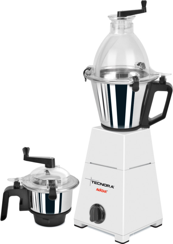 Tecnora Avatar 550 W Mixer Grinder(White, 2 Jars)