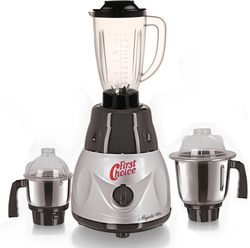 Firstchoice ABS Body MGJ-WFJ16-699 600 W Mixer Grinder(Multicolor, 3 Jars)