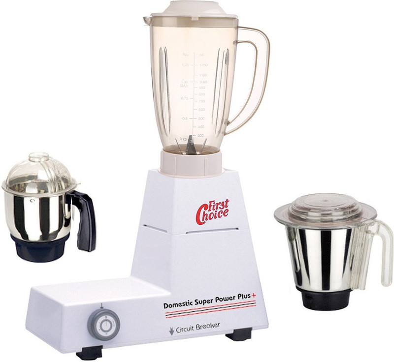Firstchoice ABS Body MGJ-WFJ16-53 600 W Mixer Grinder(Multicolor, 3 Jars)